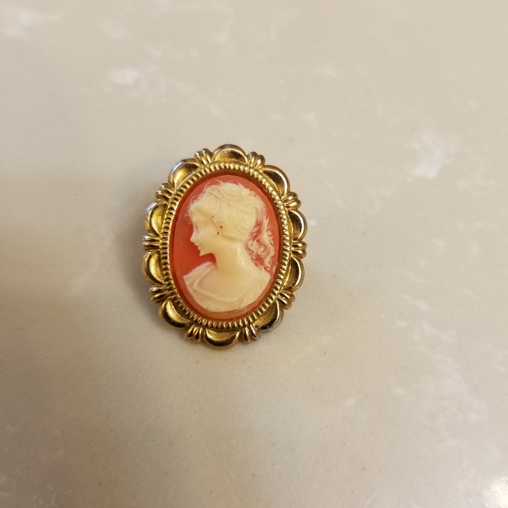 Vintage cameo brooch